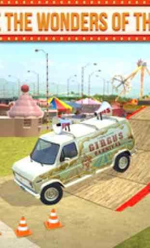 Amusement Park Fair Ground Circus Trucker Parking Simulator 3