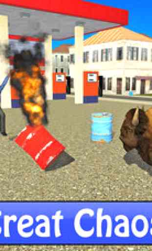 Angry Bison Simulator Attack in City 3D 1