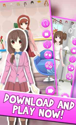 Anime Girl DressUp Chibi Character Games For Girls 2