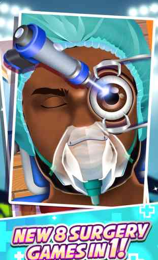 Athlete Surgery Doctor & Salon Kid Games 2