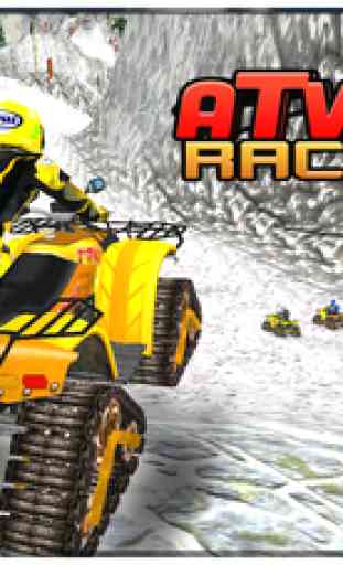 ATV Snow Trax Racing ( on 3D Ice road tracks ) 1