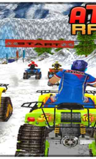 ATV Snow Trax Racing ( on 3D Ice road tracks ) 3