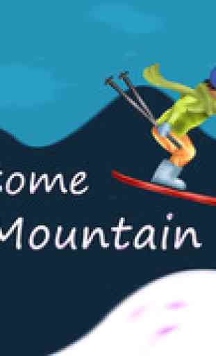 Awesome Ski Mountain Rider - Cool speed Hill race 1
