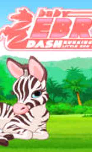 Baby Zebra Dash : Running With Little Zoo Buddies 1