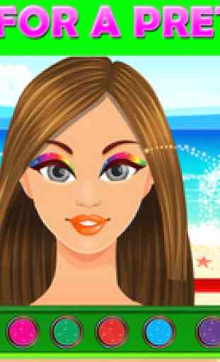 Beach Dress Up- free Princess hot fashion star and salon game for girls & boys 1
