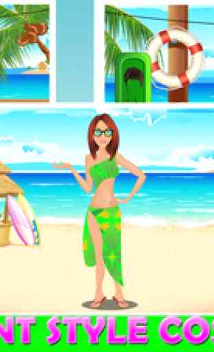Beach Dress Up- free Princess hot fashion star and salon game for girls & boys 2