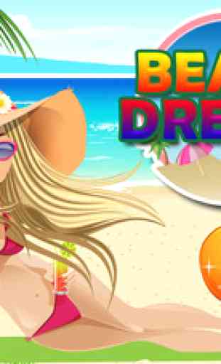 Beach Dress Up- free Princess hot fashion star and salon game for girls & boys 3