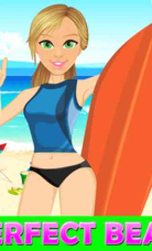 Beach Dress Up- free Princess hot fashion star and salon game for girls & boys 4