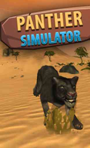Black Wild Panther Simulator 3D - Be a wild cat in animal simulator! 2