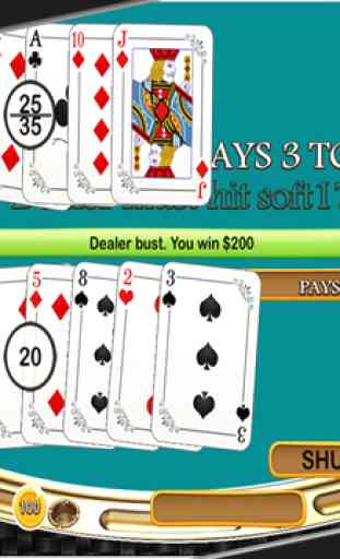 Blackjack 21 Free - Play My-VEGAS Special BJ Casino Cards Game 4