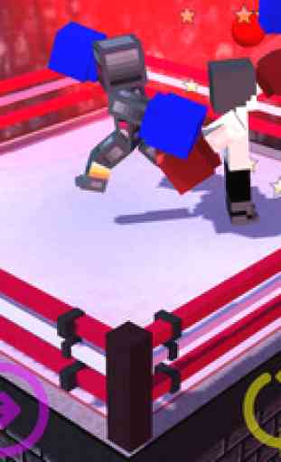 Blocky Boxing Match 3D - Endless Hunter Survival Craft Game (Free Edition) 3