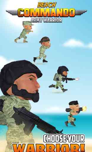 Beach Commando Warrior Blitz: Army Combat War Battle Forces 3