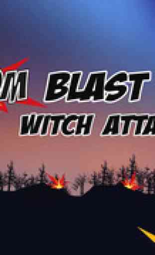 Boom Blast Witch Attack - fantasy aeroplane shooting game 2