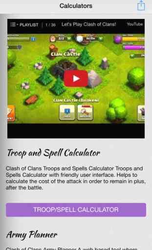 Calculators for Clash Of Clans - Video Guide, Strategies, Tactics and Tricks with Calculators 1