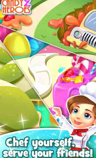 Candy Heroes 2 - Match kendall sugar and swipe cookie to hit goal 3