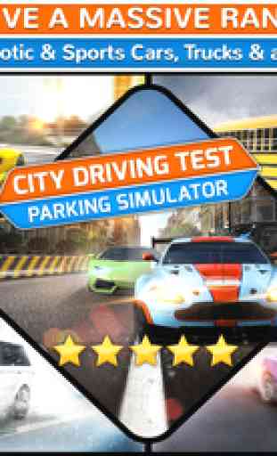 City Driving Test Car Parking Simulator - Real Weather Racing Sim Run Race Games 1