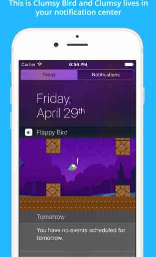 Clumsy Bird - The Trump Jumping And Switch Color Notification Widget Game 1
