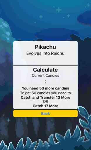 Candy Evolution Calculator For Pokémon GO 1