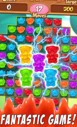 Candy Gummy Bears - For match 3 candy drop puzzle 2