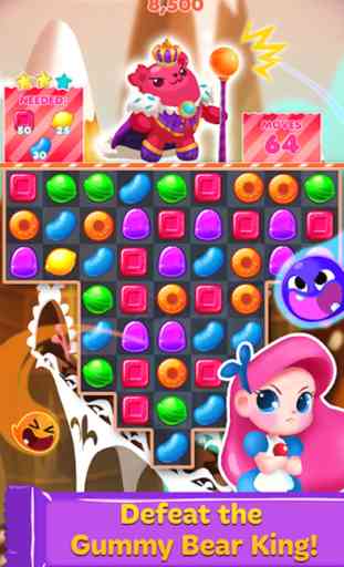 Candy Heroes Splash - match 3 crush charm game 4