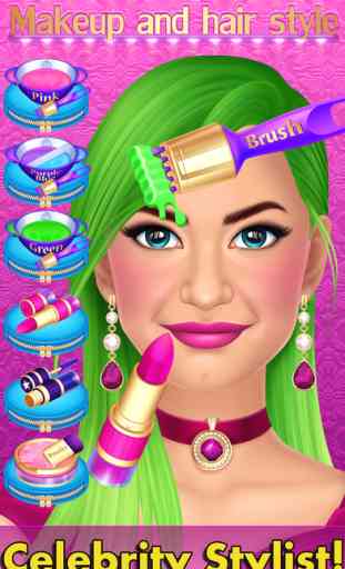 Celebrity Fashion Makeover Salon - Spa Kids Games 2