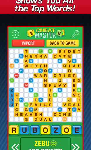 Cheat Master - word cheats for Words With Friends 2