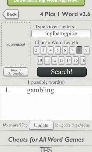 Cheats for 4 Pics 1 Word & Other Word Games 1