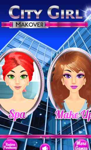 City Girl Makeover - Makeup Girls Spa & Kids Games 1