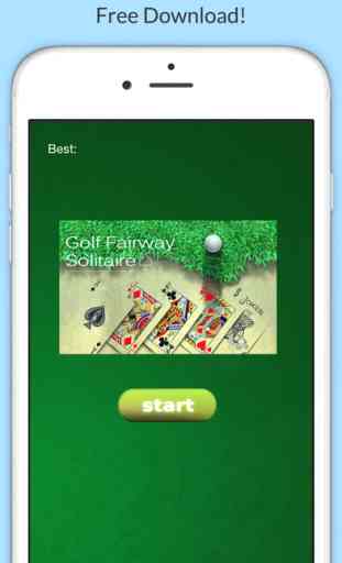 Classic Golf Solitaire With Full Deck of Red & Black Cards 2