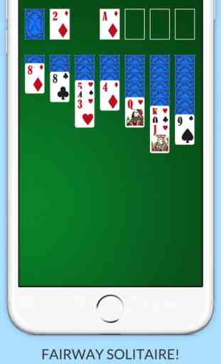 Classic Golf Solitaire With Full Deck of Red & Black Cards 3