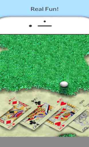 Classic Golf Solitaire With Full Deck of Red & Black Cards 4