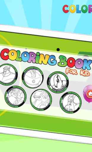 Coloring Books Family Friendly for Ben 10 Villains 3