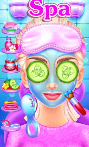 Crazy Slumber Party - Makeup, Face Paint, Dressup, Spa and Makeover - Girls Beauty Salon Games 2