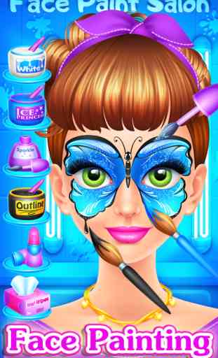 Crazy Slumber Party - Makeup, Face Paint, Dressup, Spa and Makeover - Girls Beauty Salon Games 4