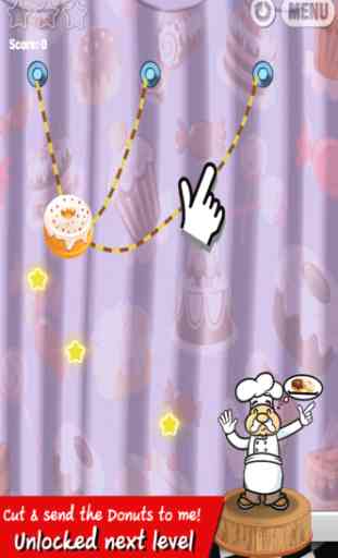 Cut The Donuts yummy : Slice rope to bake bakery cooking Chef 2