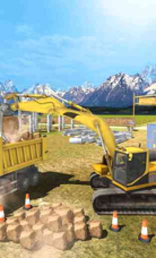 Construction Crane & Dump Truck-Operate Excavator 1