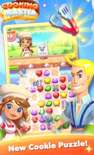 Cookie Chef - 3 match puzzle crush mania game 1