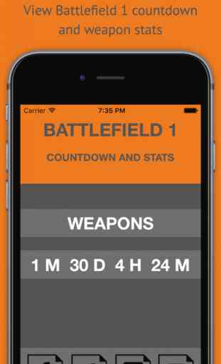 Countdown and Stats Battlefield 1 Edition 1