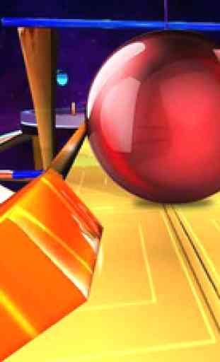 Crazy Rolling Ball. Red Bouncing Pop Ball In Sky Adventure 3