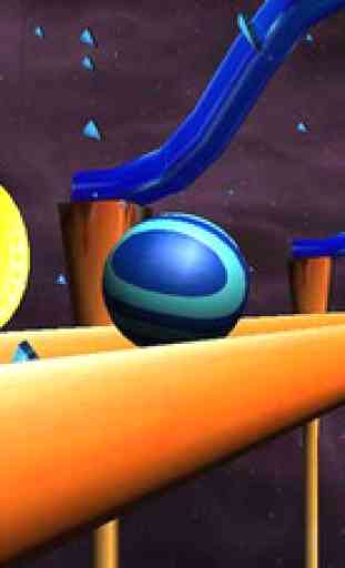 Crazy Rolling Ball. Red Bouncing Pop Ball In Sky Adventure 4