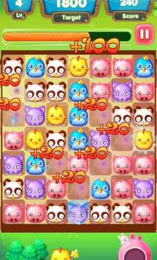 Cute Animal Jam Crush:Free jelly jump fun puzzle games 4