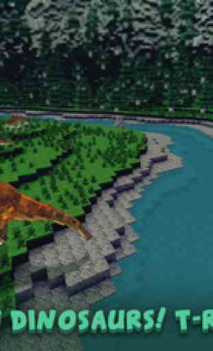 Dino Jurassic Block Craft: Evolution & Exploration 2