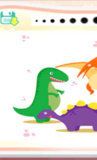 Dinosaur Coloring Book Game Kids Drawing and Painting Colorful 3