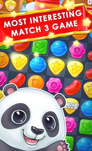 Panda Cookie - pop & smash jam Match 3 Games Free 1