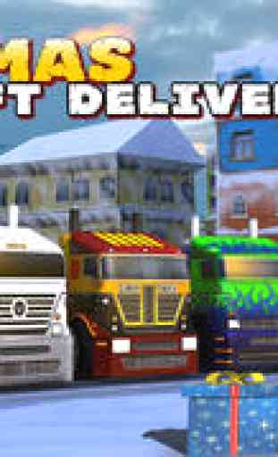 Elf Gift Delivery Simulator - Realistic 3D Toy Truck Driving and Parking Free Game 1