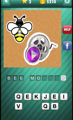 Emoji Guess & Letter Up Icon Pic - find what's the word in this guessing trivia crack pop quiz 3