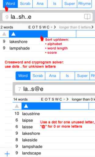 English Words Finder PRO - find the best words for crossword, Wordfeud, Scrabble, cryptogram, anagram, spelling and rhyme 1