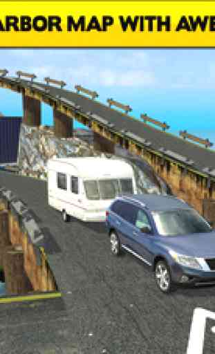 Ferry Port Car Parking Simulator - Real Monster Bus Driving Test Truck Racing Run Race Games 4