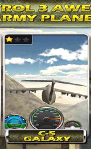 Fly to Park Xtreme Army Airplane Low Flying,landing & Parking Simulator 2