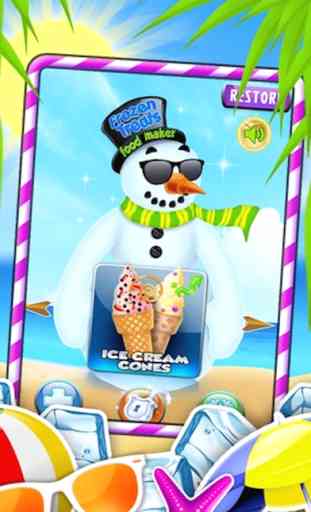 Frozen Treats Ice-Cream Cone Creator: Make Sugar Sundae! by Free Food Maker Games Factory 4